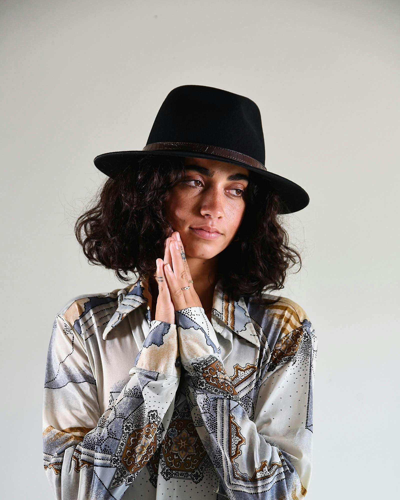 tHe DiNgo Felt Hat - Black - Image 5