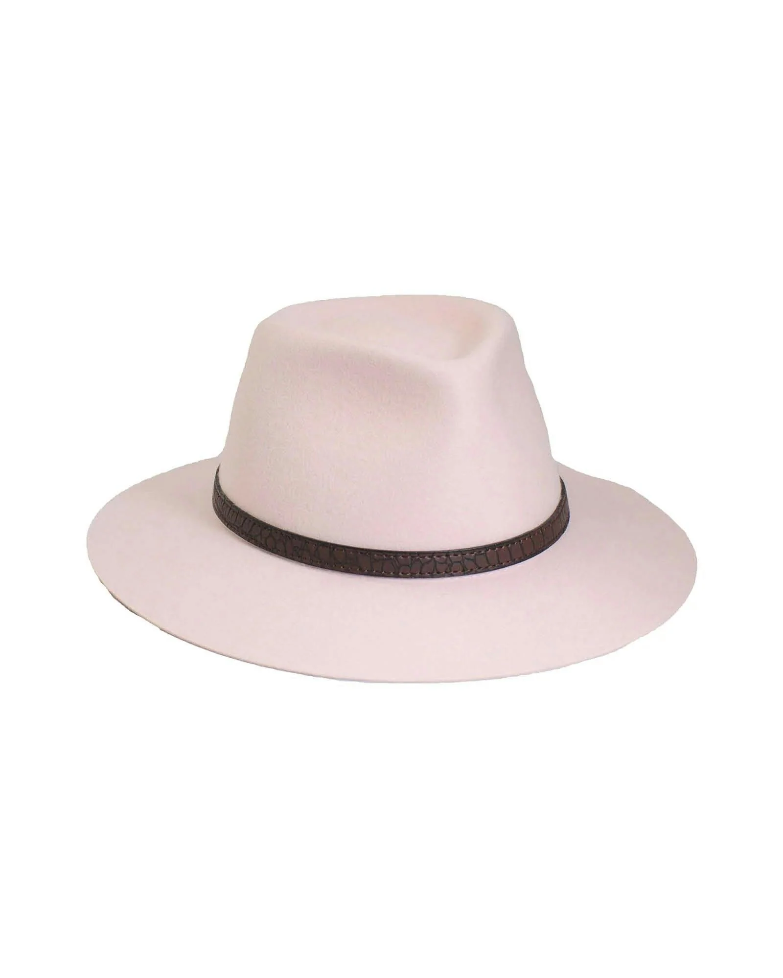 The Dingo – Kids Wool Felt Fedora in Blush