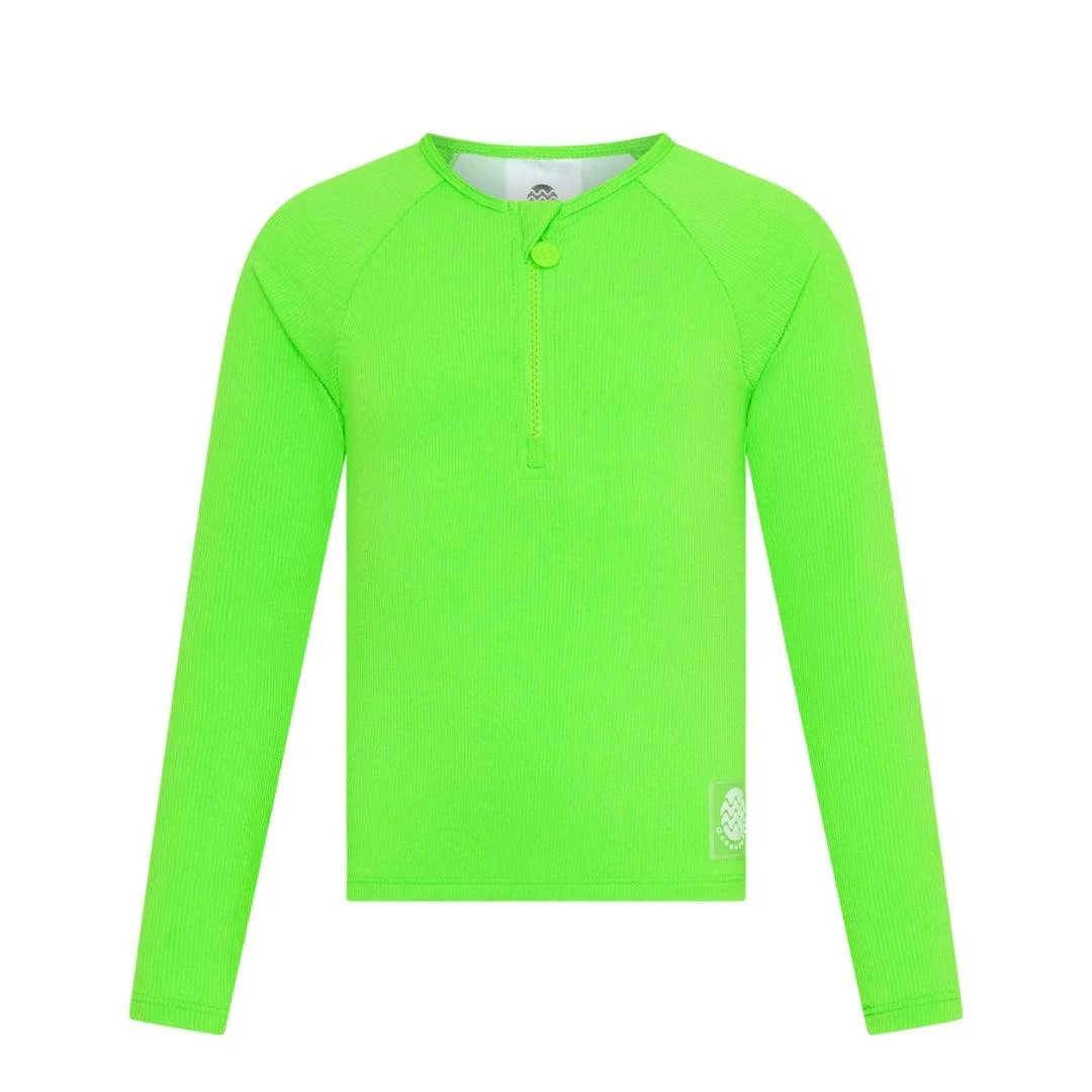 The Finn rashie - Lime (Rib) - Image 4