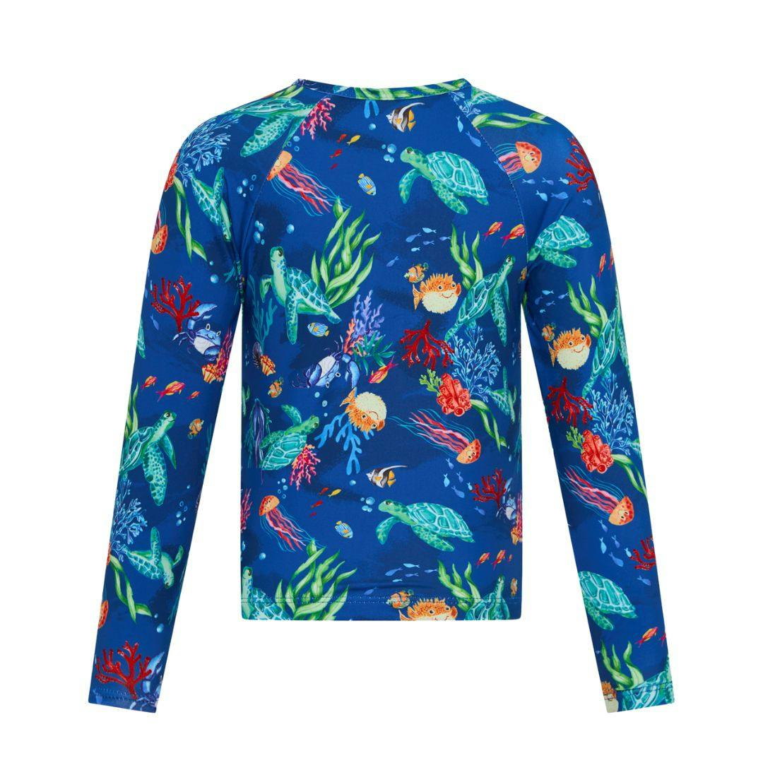 The Finn rashie - Turtle Reef - Navy - Image 4