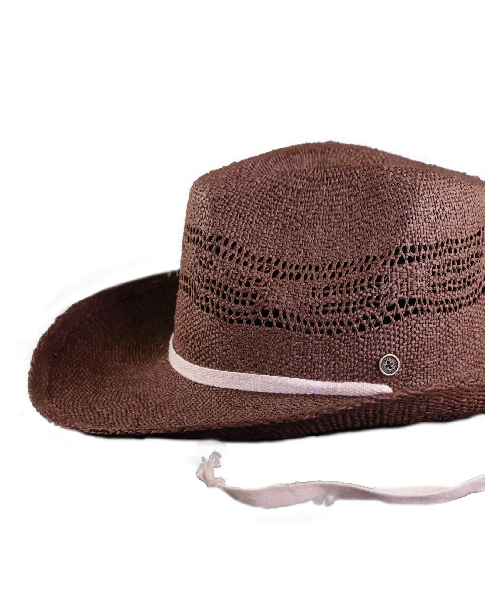 The Lover Straw Hat – Chocolate | Wide Brim Summer Hat - Image 2