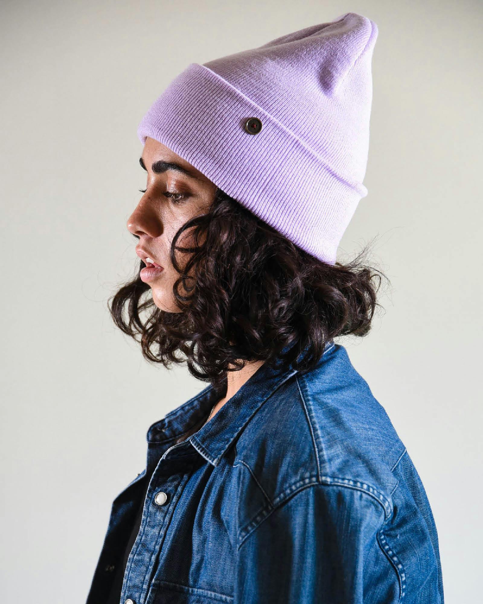 The Lucks  Beanie - Lilac - Image 2