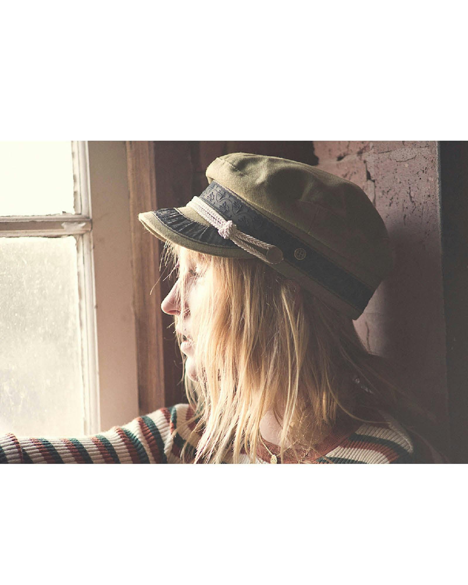 The Naomi Cap - Green Canvas - Image 4