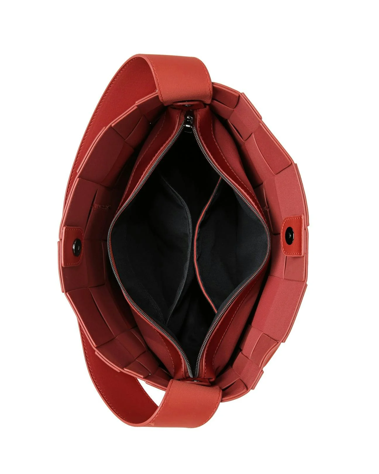 Prene | The Scarlett Bag (CHILLI RED) Woven Neoprene Everyday Shoulder Bag - Image 3