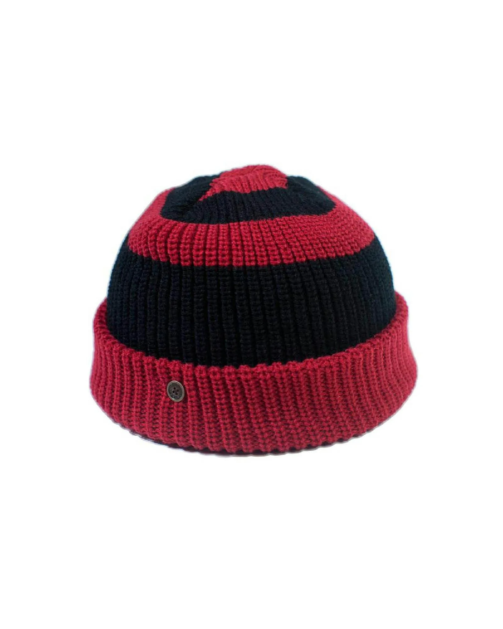 The Wally Knit Beanie – Red and Black - Image 2