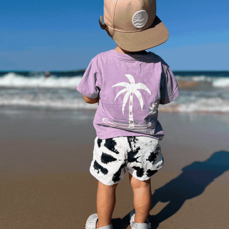 Tie Dye Kids Beach Shorts - Image 2