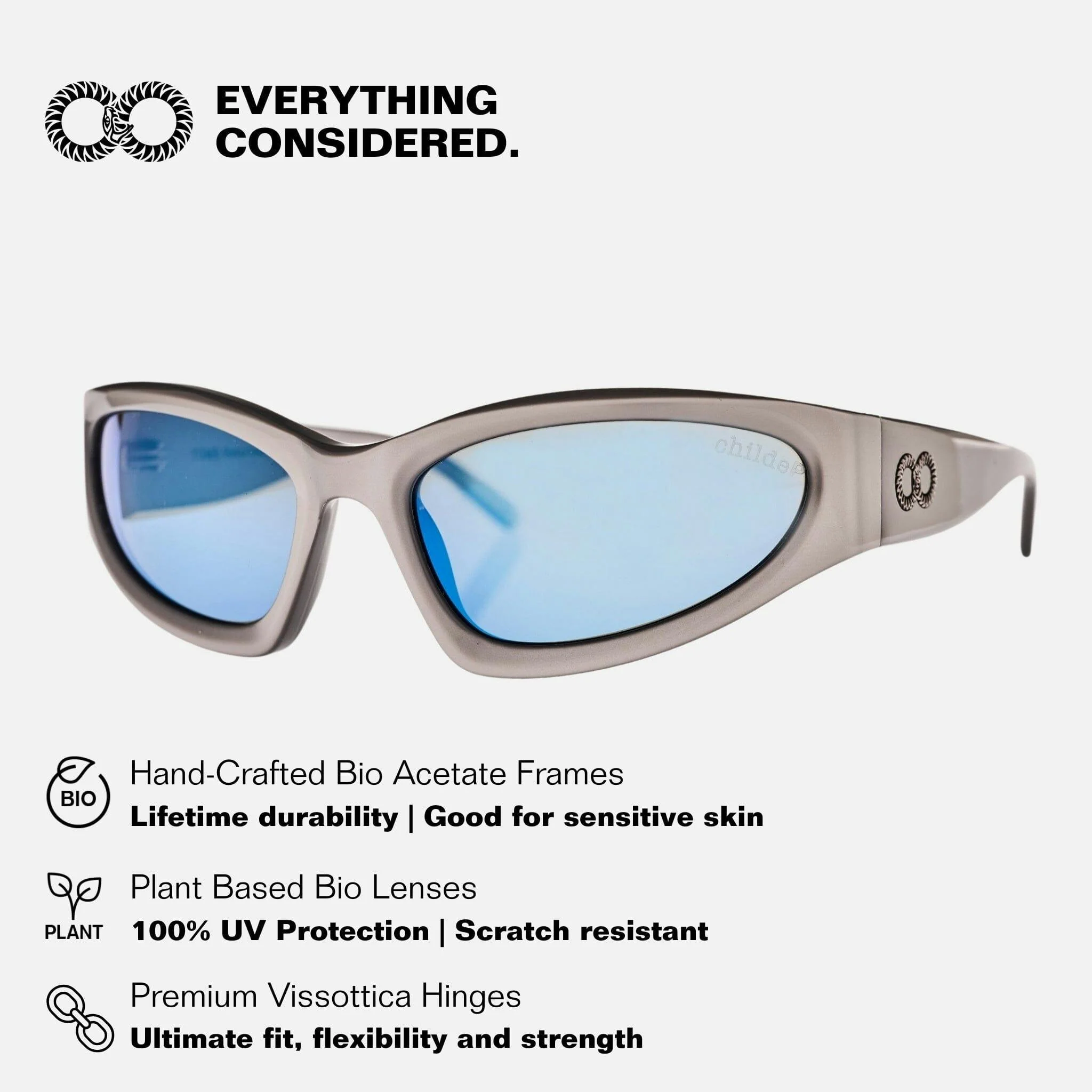 TOMB Chrome | Grey Polarised Blue Chrome Mirror Bio Lens - Image 3