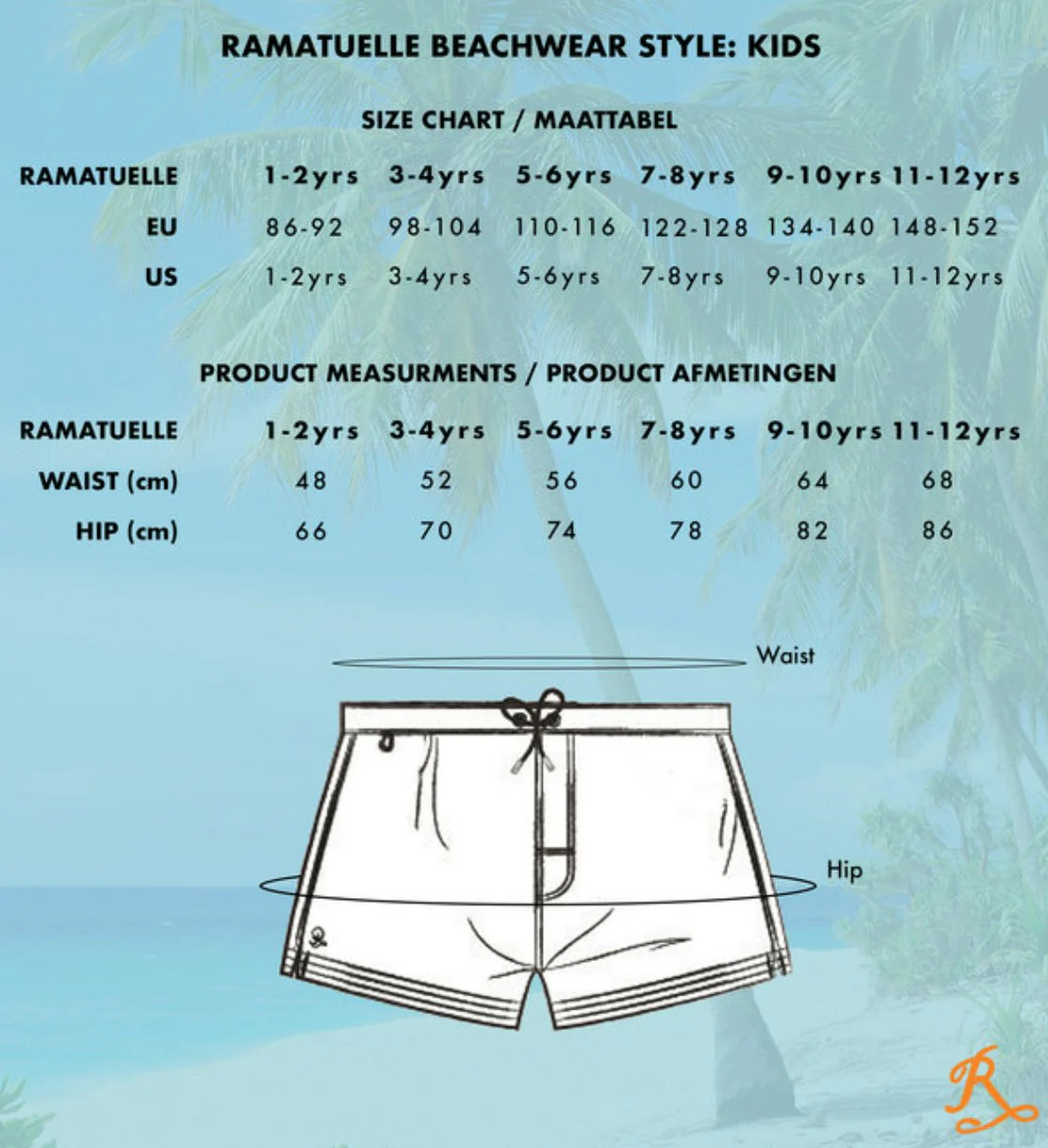 Tortola Swim Shorts Blue Kids - Image 3