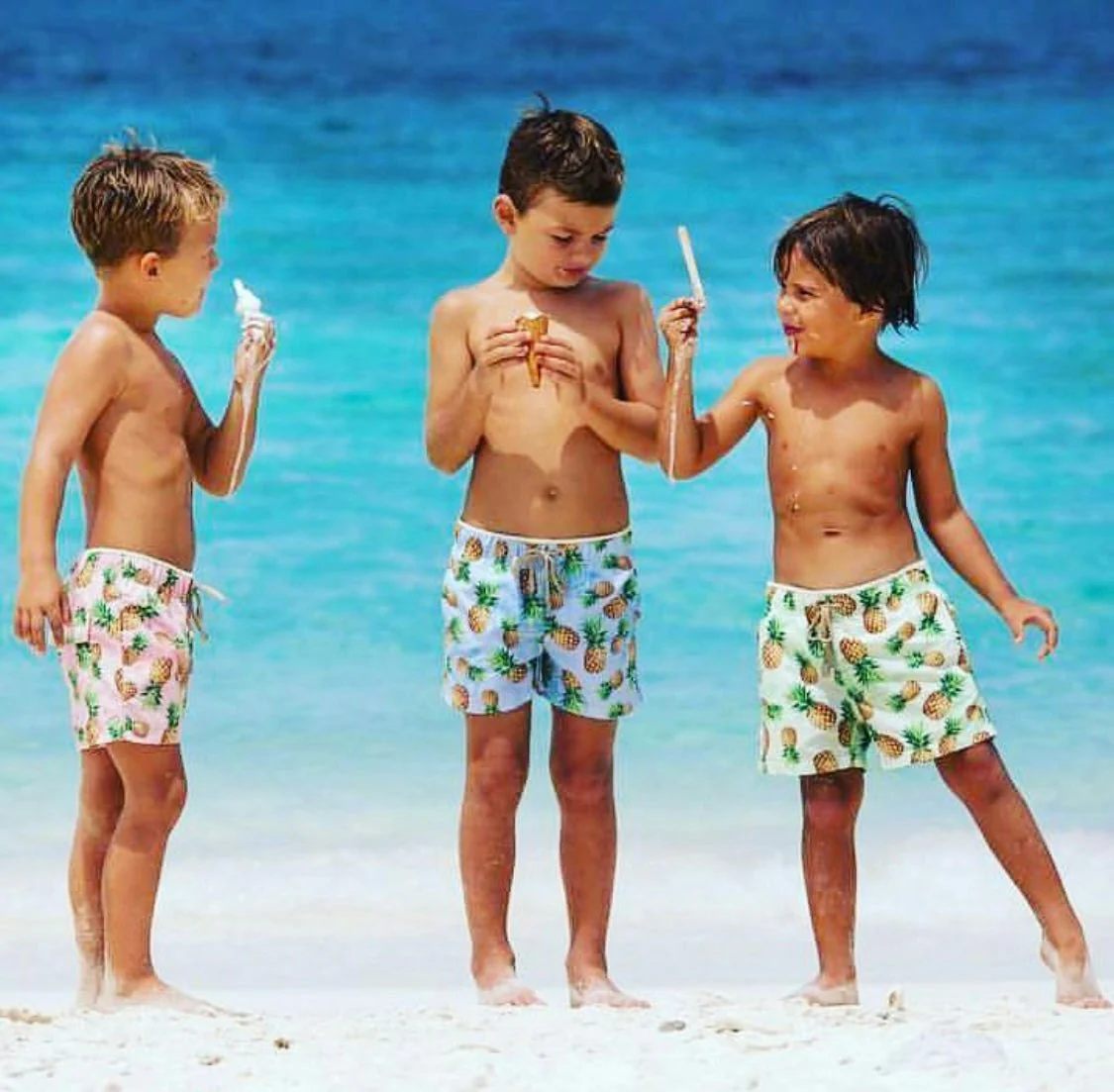 Tortola Swim Shorts Pink Kids - Image 2