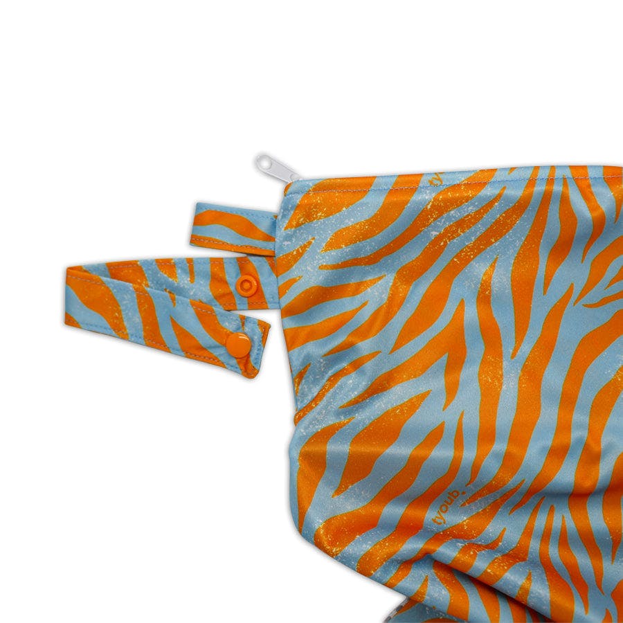 Tyoub Big Wet Bag – Tiger Blue Orange - Image 4