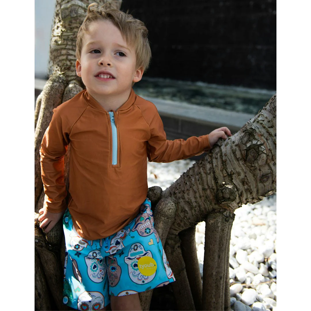 Tyoub Kids Board Shorts  Recycled Material Skulls Amigo - Image 6