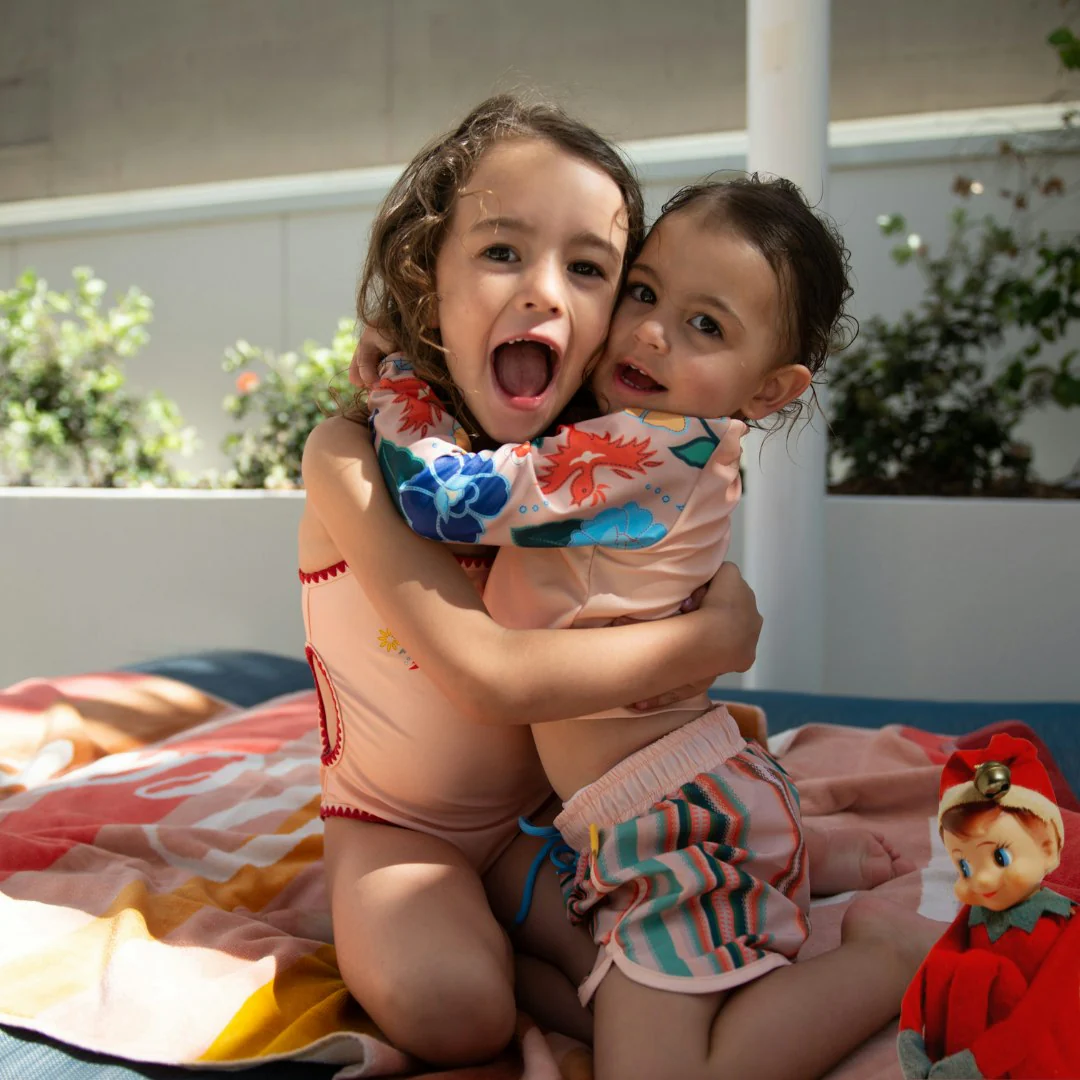 Tyoub Kids Reversible Bikini Phoenix| Serape Stripe - Image 6