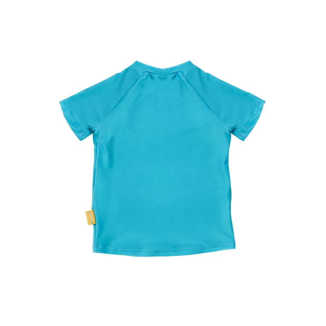 Tyoub Kids Short Sleeve Rash Guard Aqua | Eco Swim Surf - Image 2