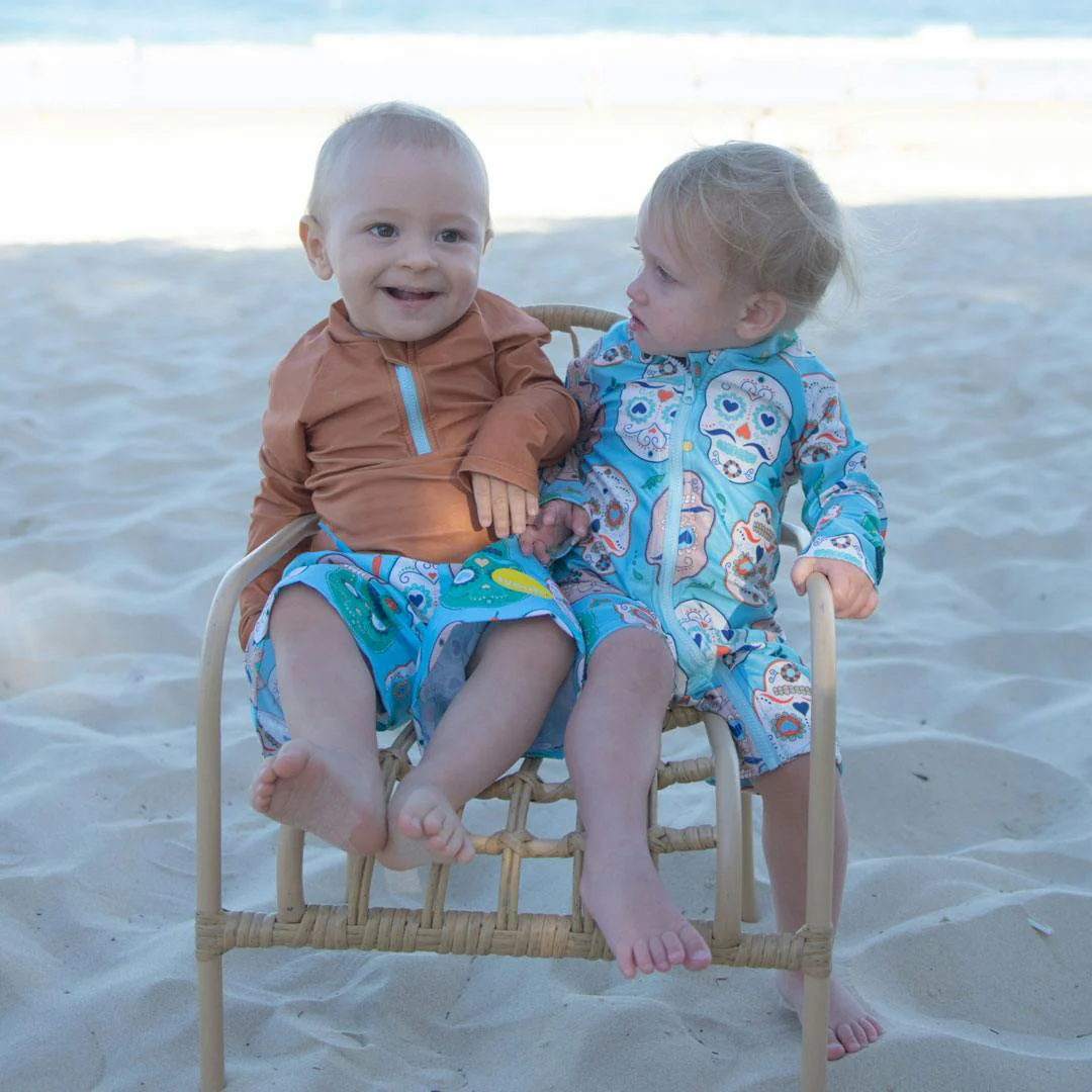 Tyoub Long Sleeve All-In-One Sunsuit Skulls Amigo Kids - Image 10