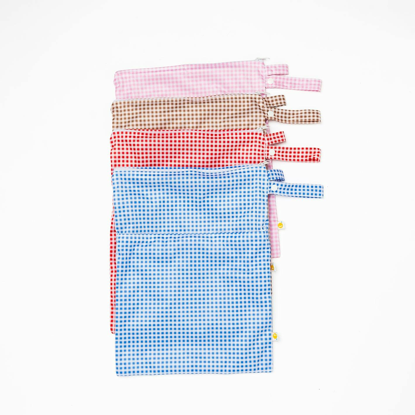 Tyoub Stay-dry Zip Wet Bag– Fawn Gingham - Image 5