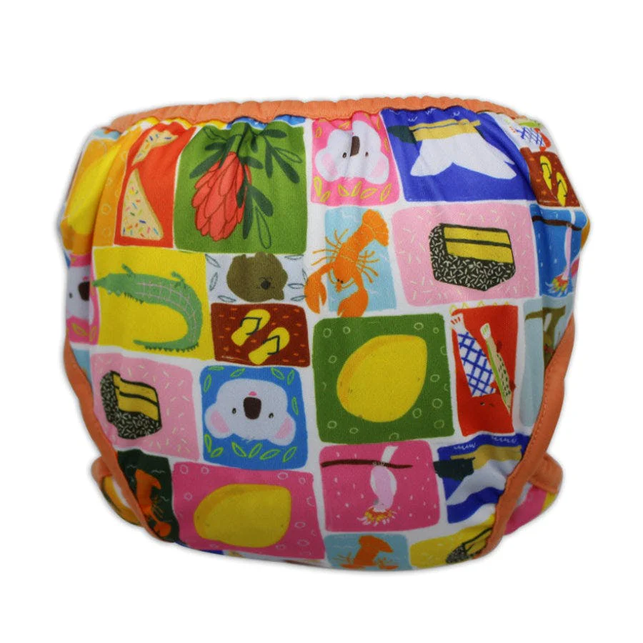 Tyoub x Suki McMaster Adjustable Reusable Swim Nappy and Wet Bag - Aussie Icons - Image 3