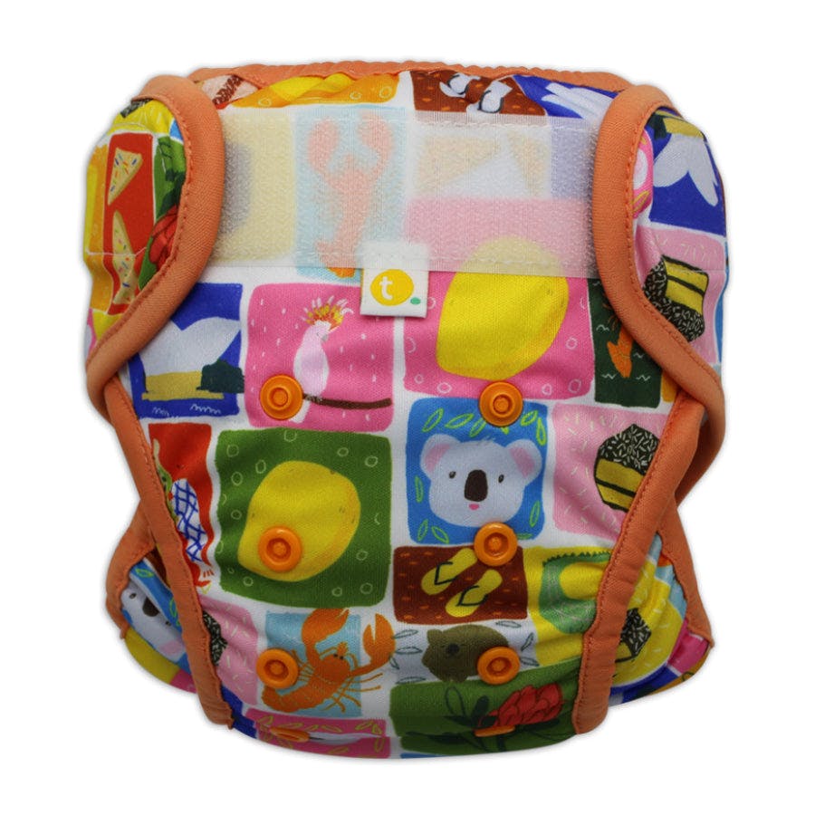 Tyoub x Suki McMaster Adjustable Reusable Swim Nappy and Wet Bag - Aussie Icons - Image 4