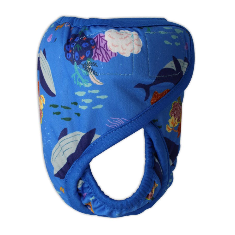 Tyoub x Suki McMaster Adjustable Reusable Swim Nappy and Wet Bag - Whales - Image 2