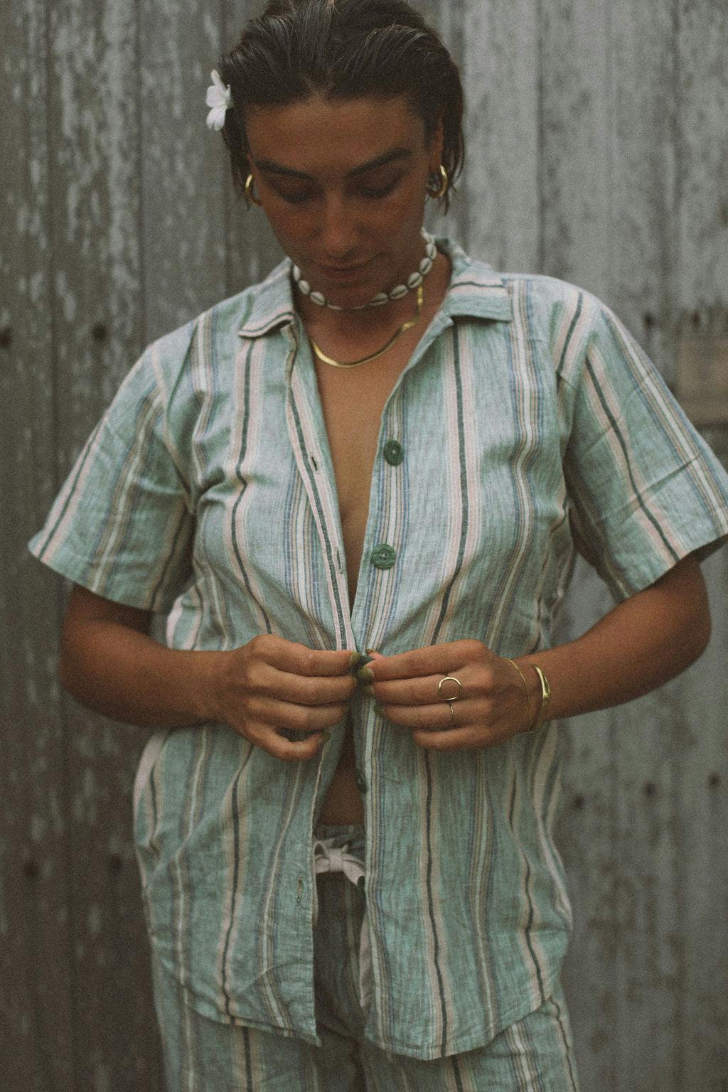 Unisex Shirt in Holiday Stripe - Image 14