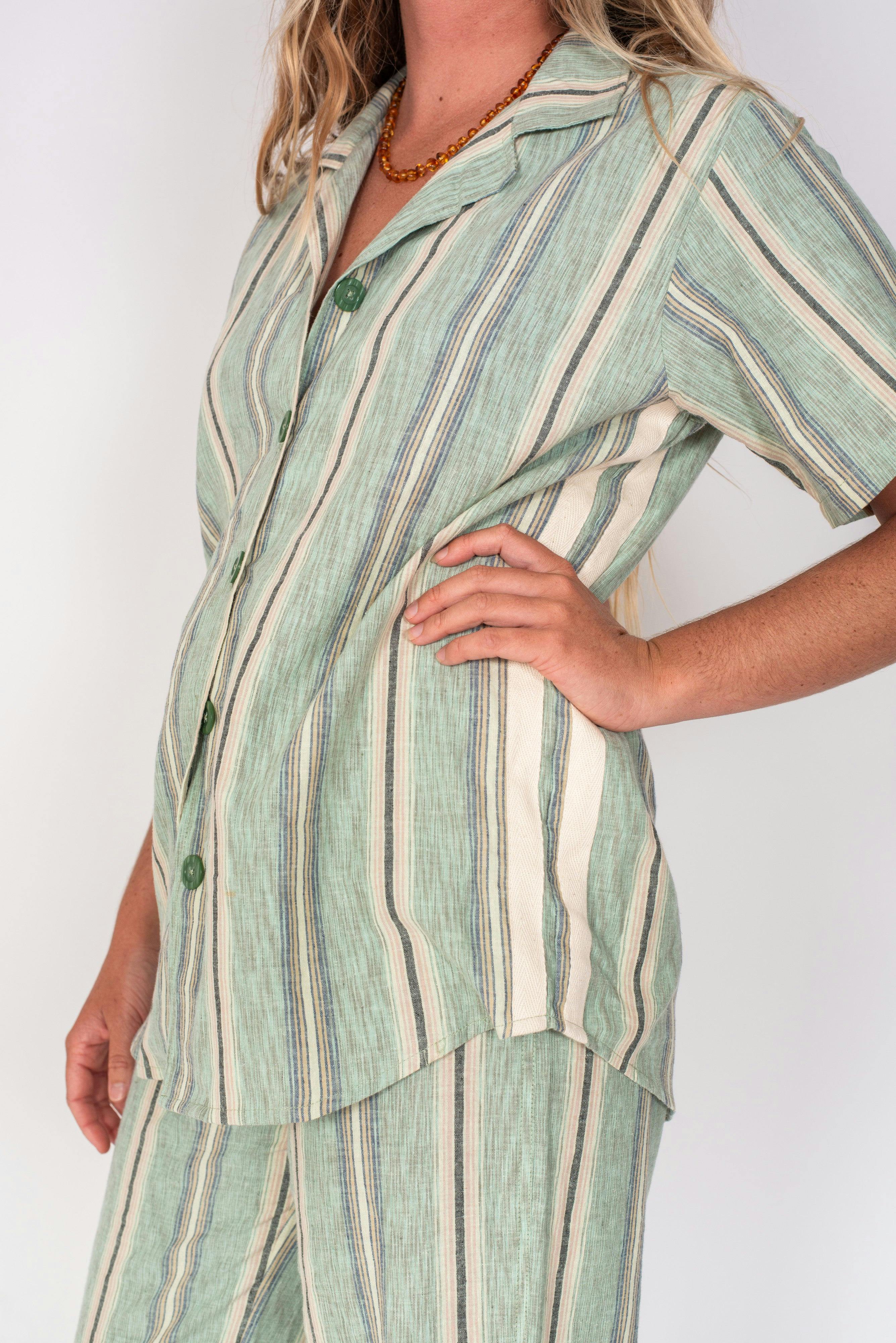 Unisex Shirt in Holiday Stripe - Image 5