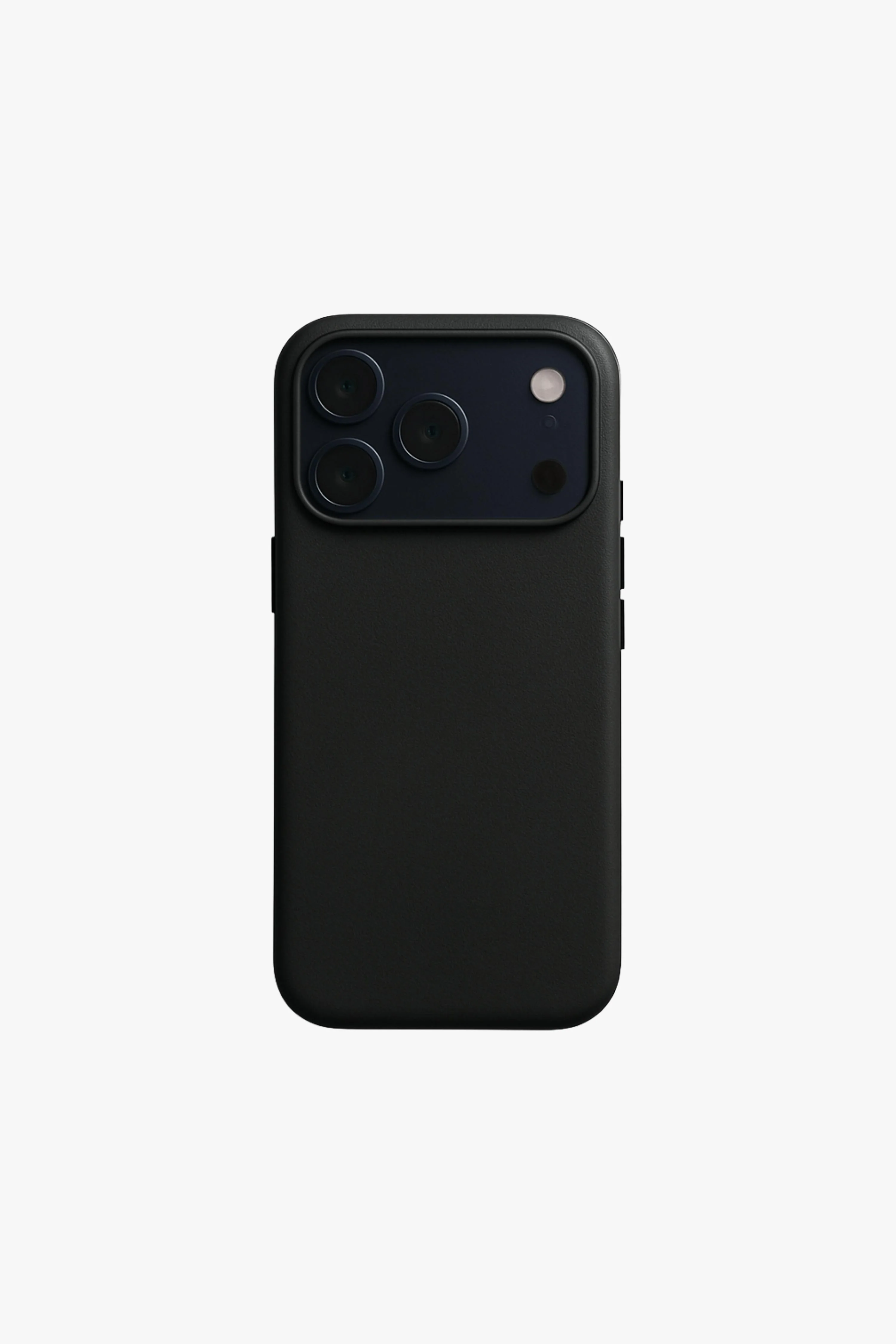 Vegan Leather iPhone 17 Pro Max Case | Black