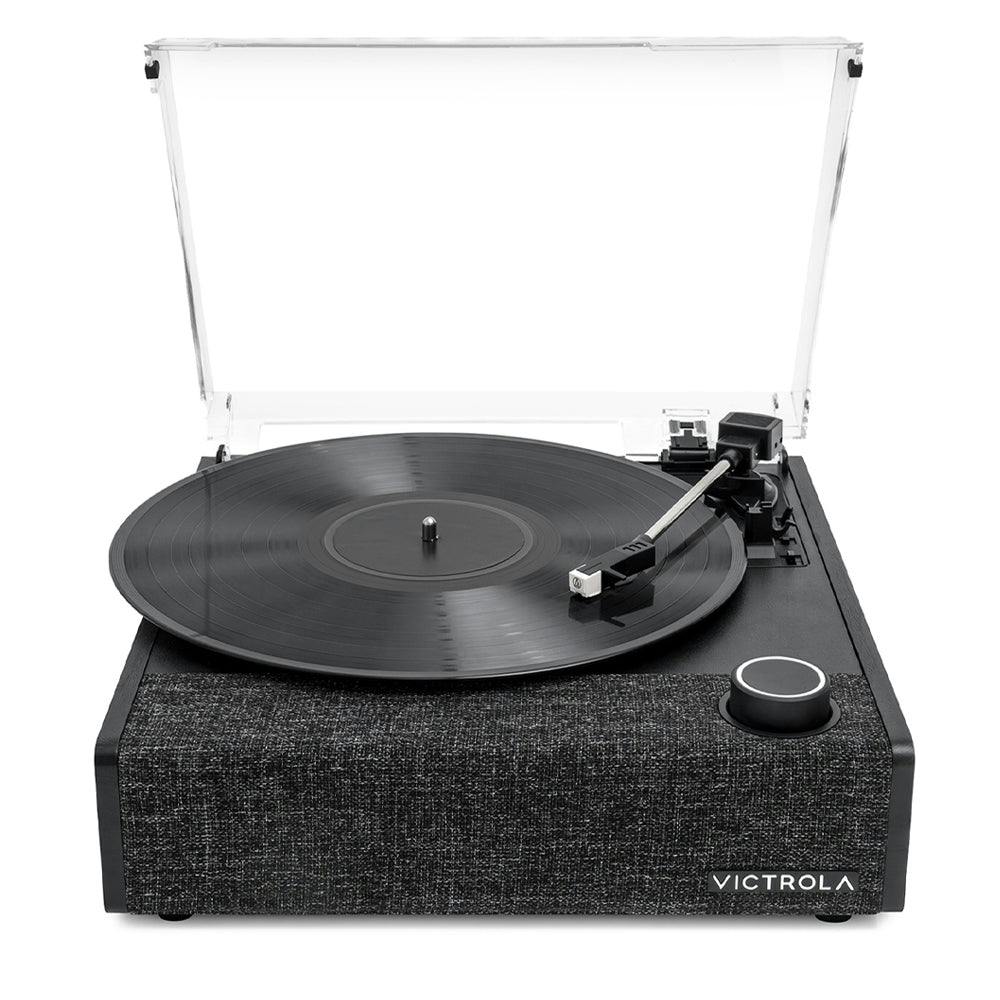 Victrola Eastwood II Turntable - Black + Bundled Crosley Record Storage Display Stand - Image 4