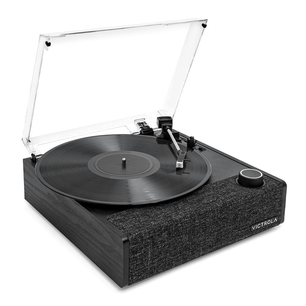 Victrola Eastwood II Turntable - Black + Gadhouse Vinyl Rack Bundle - Black - Image 6
