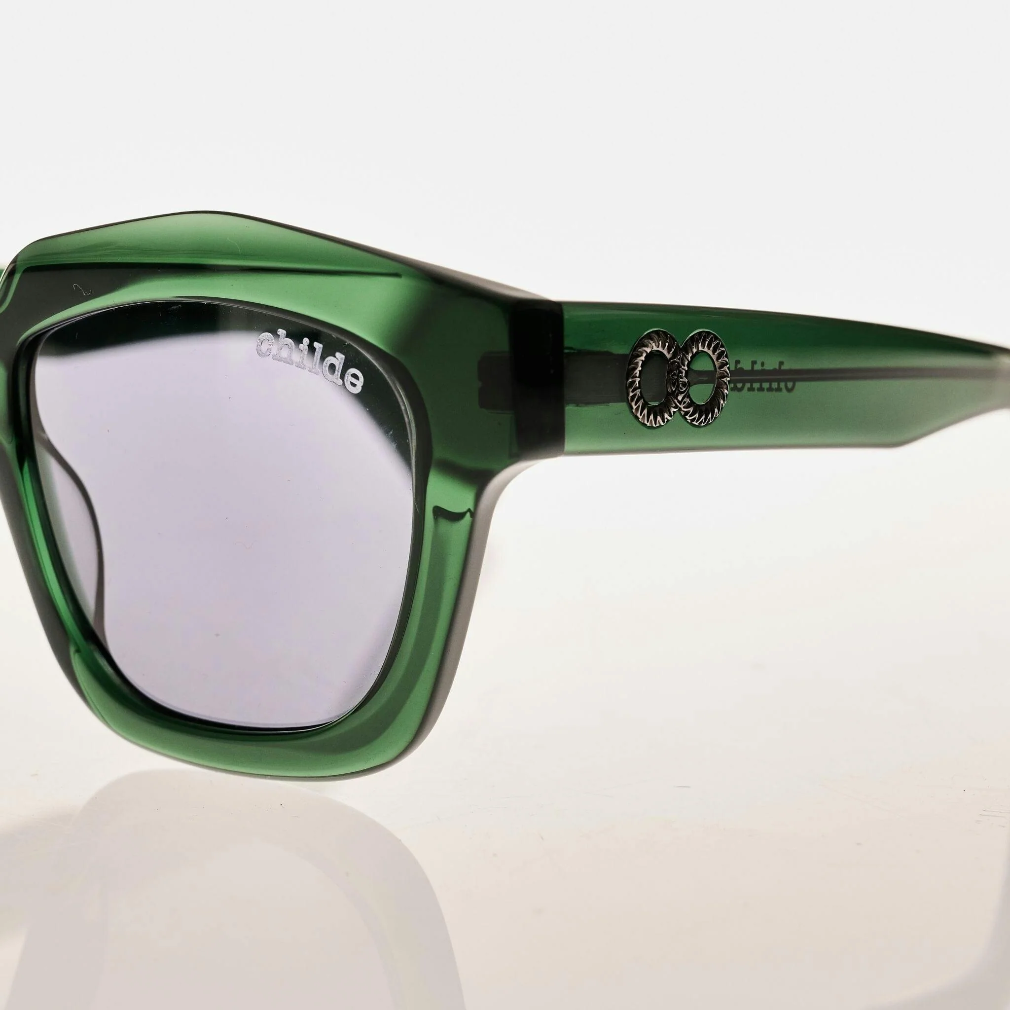 VIVID Bio-Acetate Translucent Moss Green | Grey Bio Lens - Image 4